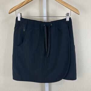 Patagonia Fleetwith Faux Wrap Skort Women’s S Small Black Gorpcore Hiking